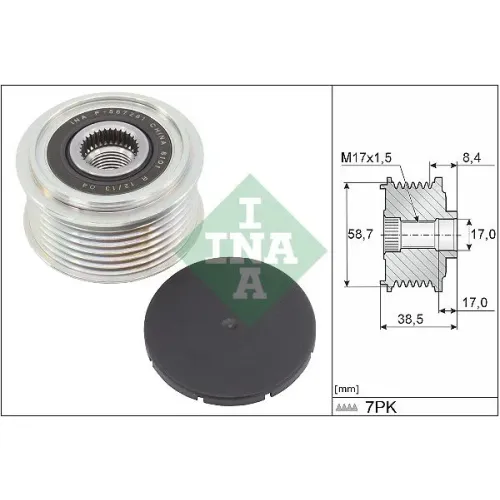 Generátor Szabadonfutó - Schaeffler INA (535031810)