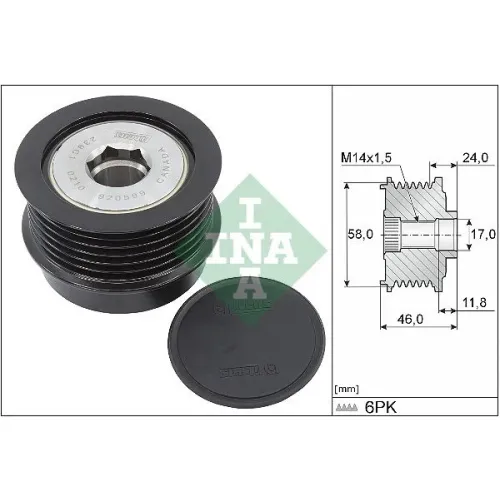 Generátor Szabadonfutó - Schaeffler INA (535035510)