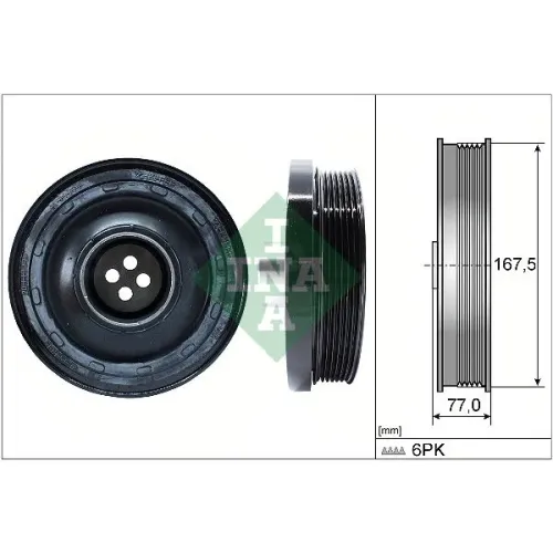 Szíjtárcsa, Főtengely - Schaeffler INA (544013710)