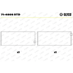 Hajtókar Csapágy - GLYCO (71-4809 STD)