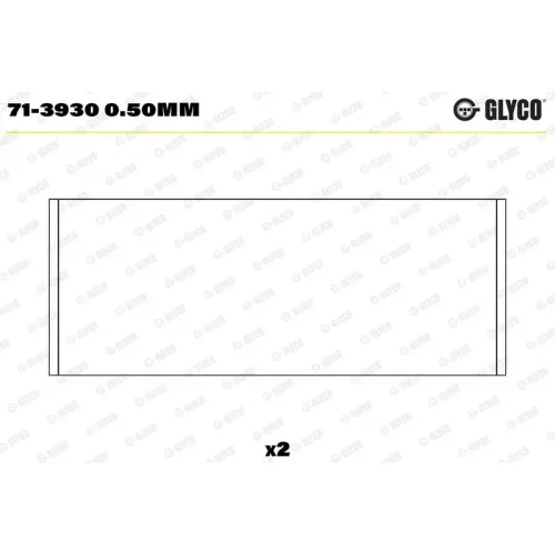 Hajtókar Csapágy - GLYCO (71-3930 0.50MM)
