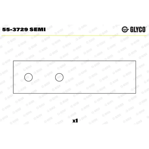 Csapágypersely, Hajtókar - GLYCO (55-3729 SEMI)