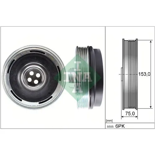 Szíjtárcsa, Főtengely - Schaeffler INA (544016910)