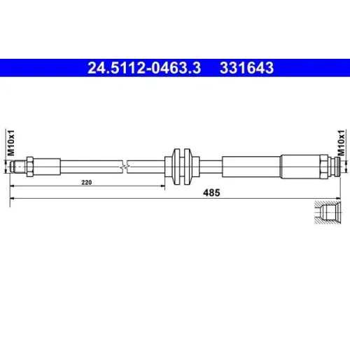 Fékcső - ATE (24.5112-0463.3)