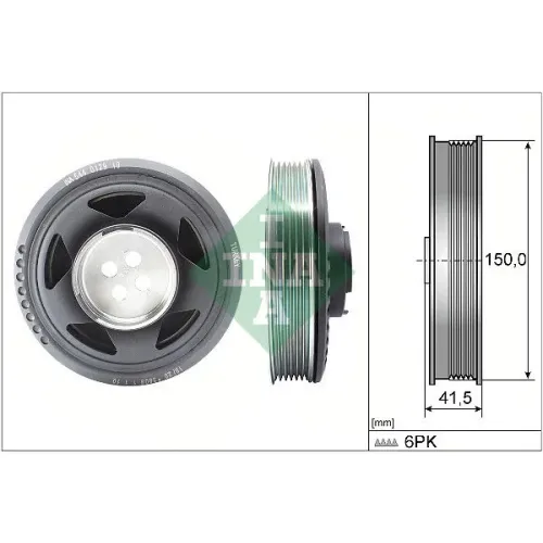 Szíjtárcsa, Főtengely - Schaeffler INA (544012910)