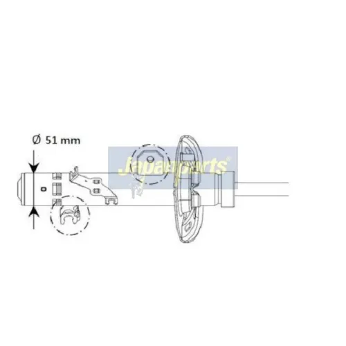 Lengéscsillapító - JAPANPARTS (MM-01131)