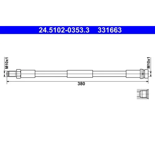 Fékcső - ATE (24.5102-0353.3)