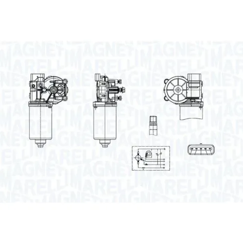 Törlőmotor - MAGNETI MARELLI (TGE764AM)