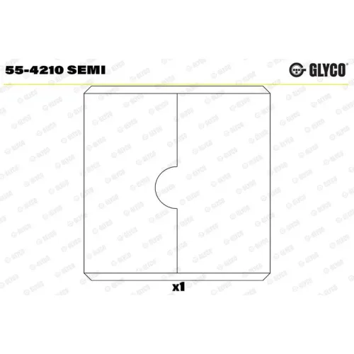 Csapágypersely, Hajtókar - GLYCO (55-4210 SEMI)