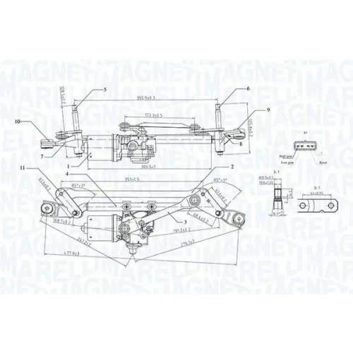 Szélvédőmosó-Berendezés - MAGNETI MARELLI (TGEC736QM)