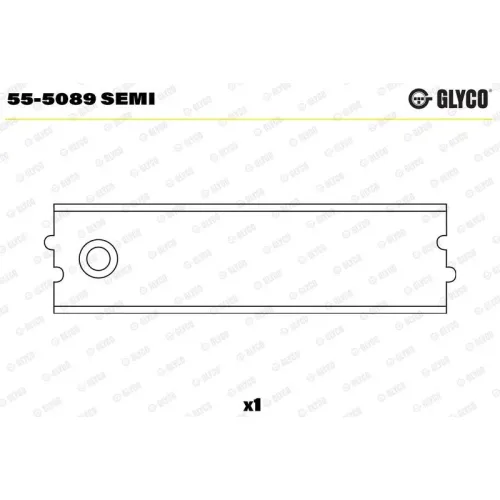 Csapágypersely, Hajtókar - GLYCO (55-5089 SEMI)