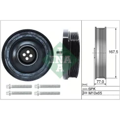 Szíjtárcsa Készlet, Forgattyús Tengely - Schaeffler INA (544013720)
