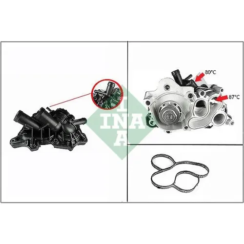 Vízszivattyú, Motorhűtés - Schaeffler INA (538088910)