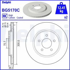 Féktárcsa - DELPHI (BG5170C)