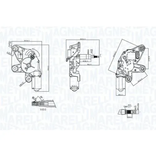 Törlőmotor - MAGNETI MARELLI (TGE711NM)