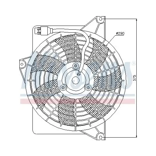 Ventilátor, Motorhűtés - NISSENS (NIS85371)