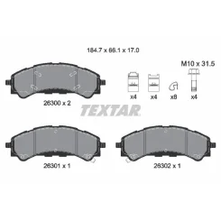 Fékbetétkészlet, Tárcsafék Ford P. Ranger 2,3 18- - TEXTAR (2630001)