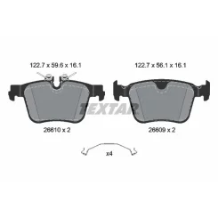 Fékbetétkészlet, Tárcsafék Volvo T. S60/S90/V60/V90/Xc60/Xc90 2,0 14- - TEXTAR (2661001)