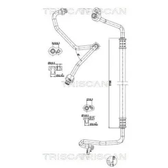 Cső Klíma Vw - TRISCAN (901029074)