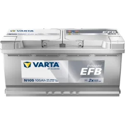 Akkumulátor 12V 105Ah/950A L- 394X175X190 Dynamic Efb - VARTA (605500095K262)