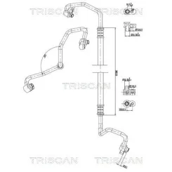 Cső Klíma Bmw - TRISCAN (901011032)