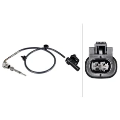 Érzékelő, Kipufogógáz-Hőmérséklet Opel Astra J, K 1,6 Cdti 12- - HELLA (6PT358226-171)