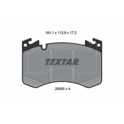Fékbetétkészlet, Tárcsafék Land Rover P. Range Rover 3,0-4,4 21- - TEXTAR (2685601)