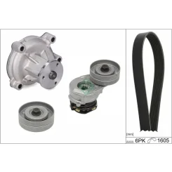 Hosszbordás Szíj Készlet Opel 1,7Cdti Astra H (Szivattyúval) - Schaeffler INA (529033031)