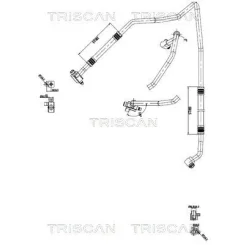 Cső Klíma Fiat, Citroën, Peugeot - TRISCAN (901010041)