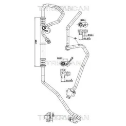 Cső Klíma Bmw - TRISCAN (901011028)