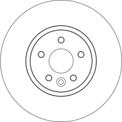 Féktárcsa Jaguar P. Xe 2,0 D 15- - TRW (DF6565S)