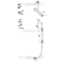 Cső Klíma Renault, Nissan, Opel - TRISCAN (901010013)