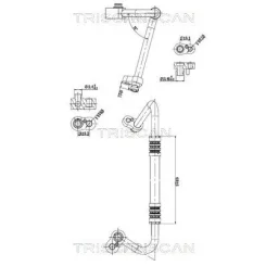 Cső Klíma Mercedes-Benz - TRISCAN (901023007)