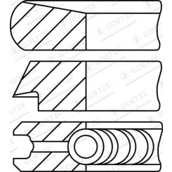 Dugattyúgyűrű-Készlet Ford Fiesta 1,5Tdci 12- - GOETZE ENGINE (08-452400-00)