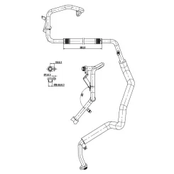 Cső Klíma Opel, Nissan, Renault - TRISCAN (901010024)