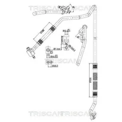 Cső Klíma Fiat - TRISCAN (901015009)