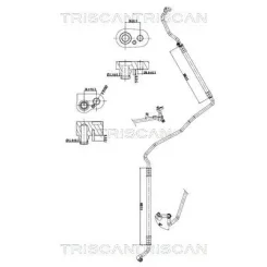 Cső Klíma Mercedes-Benz - TRISCAN (901023023)
