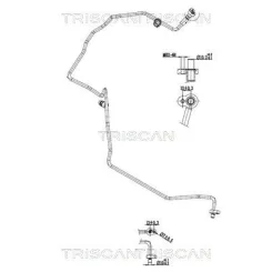 Cső Klíma Dacia - TRISCAN (901025022)