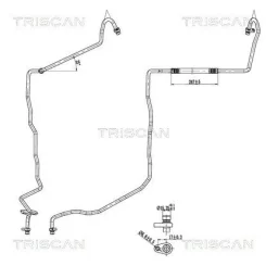 Cső Klíma Renault - TRISCAN (901025051)
