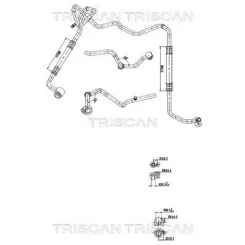 Cső Klíma Vw, Audi, Seat, Skoda - TRISCAN (901029060)
