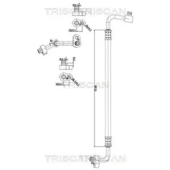 Cső Klíma Vw, Audi, Seat, Skoda - TRISCAN (901029078)