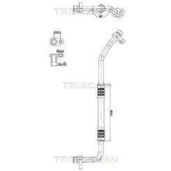 Cső Klíma Dacia - TRISCAN (901025044)