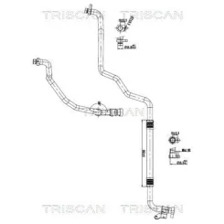 Cső Klíma Renault - TRISCAN (901025047)