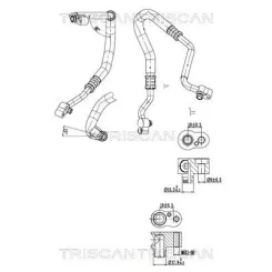 Cső Klíma Audi - TRISCAN (901029057)