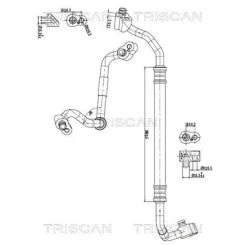 Cső Klíma Vw - TRISCAN (901029040)