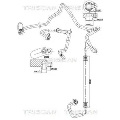 Cső Klíma Vw, Audi, Seat, Skoda - TRISCAN (901029061)