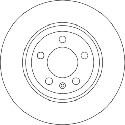 Féktárcsa Audi T. A1 2,0 Tfsi 18- - TRW (DF4624)