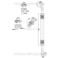 Cső Klíma Mercedes-Benz - TRISCAN (901023013)