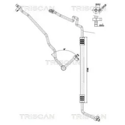 Cső Klíma Dacia - TRISCAN (901025009)