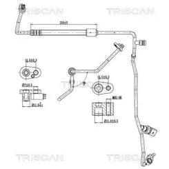 Cső Klíma Vw, Audi, Seat, Skoda - TRISCAN (901029058)